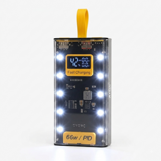 66W 20,000mAh Fast Charging Power Bank with LED Display