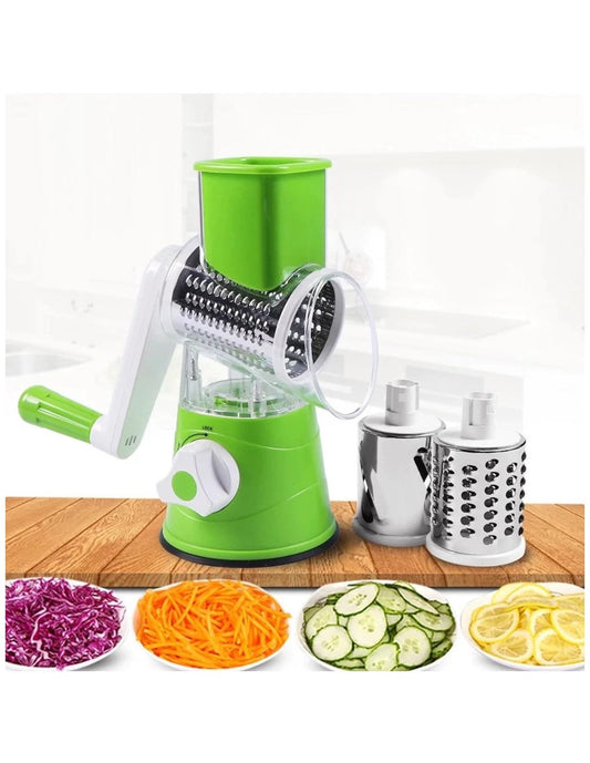 3-in-1 Rotary Vegetable Slicer & Manual Cheese Grater