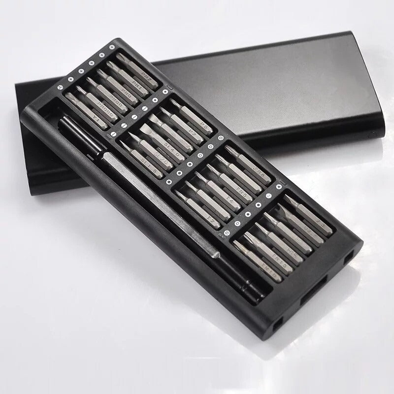 Magnetic Bits Repair Tool Kit with Aluminum Storage Case for Electronics, iPhone, Laptop, Watch, Eyeglass, and Gadgets