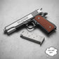 Premium Full Metal M1911 Colt .45 Model Replica – Stainless Steel Slide with Textured Brown Grips