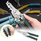 Heavy Duty Folding Electrical Pliers, Wire Crimper, Screw Shearing & Cable Splitter