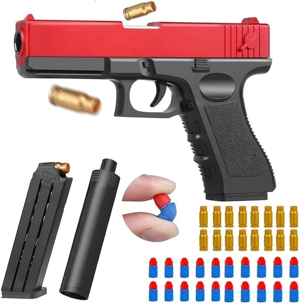 Premium Full Metal M1911 Colt .45 Model Replica – Stainless Steel Slide with Textured Brown Grips